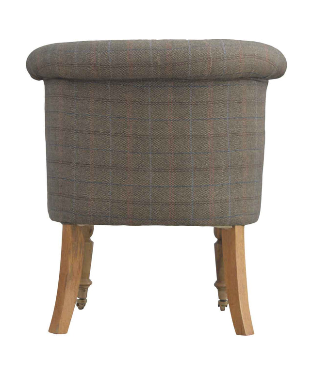 Small Multi Tweed Accent Chair