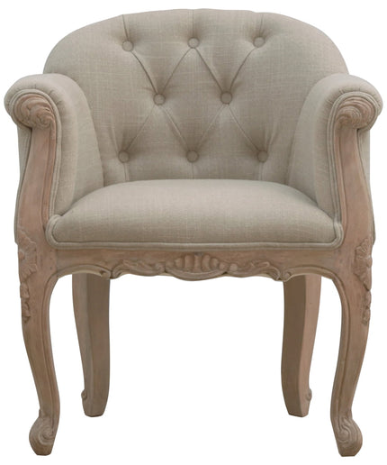 French Style Deep Button Chair