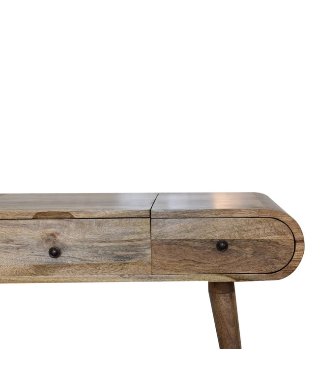 Oak-ish Round Dressing Table