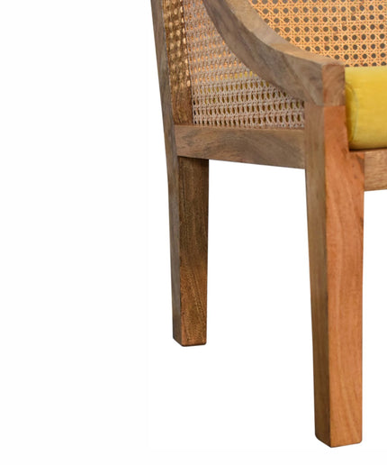 Larissa Mustard Cotton Velvet Chair