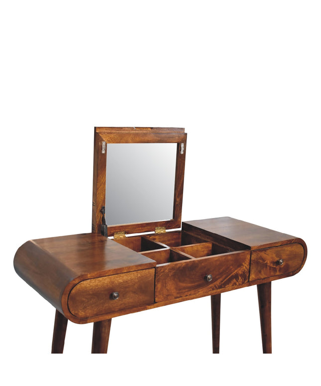 Chestnut Mirror Dressing Table