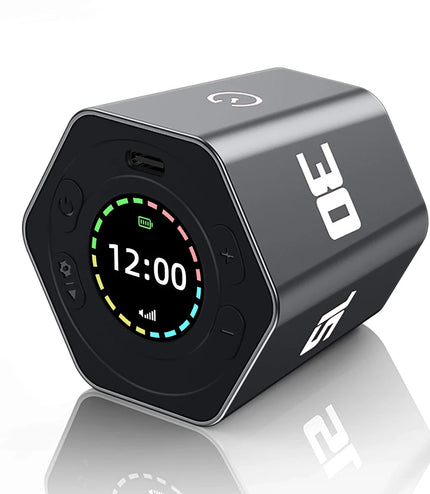 Cube Timer Gravity Sensor Rotating Timer Count Up/Down Function Clock  3/5/10/15/30 Minutes LED Screen for Kids Test