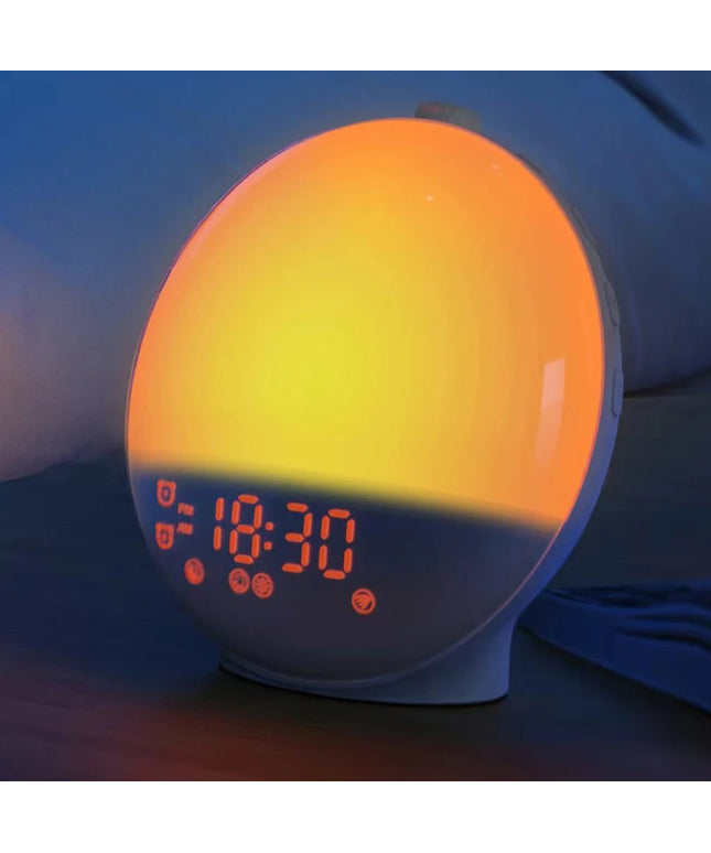 Wake Up Light Alarm Clock Sunrise/Sunset Simulation Digital Clock with Night Light FM Radio Desk Clocks Niditon