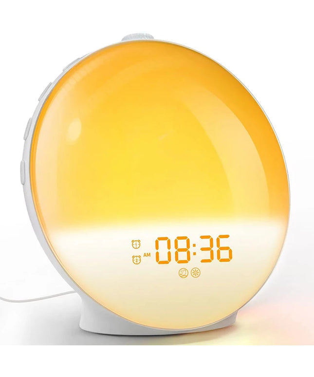 Wake Up Light Alarm Clock Sunrise/Sunset Simulation Digital Clock with Night Light FM Radio Desk Clocks Niditon