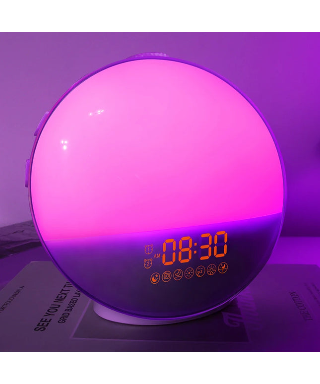 Wake Up Light Alarm Clock Sunrise/Sunset Simulation Digital Clock with Night Light FM Radio Desk Clocks Niditon