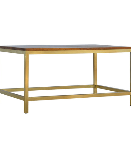 Rectangle Gold Coffee Table