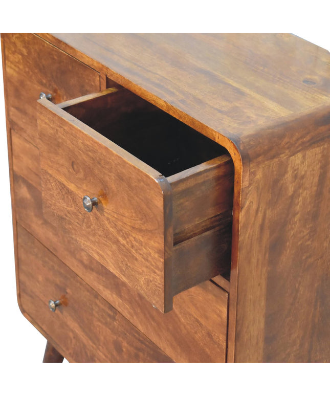 2 over 2 Curved Chesnut Chest
